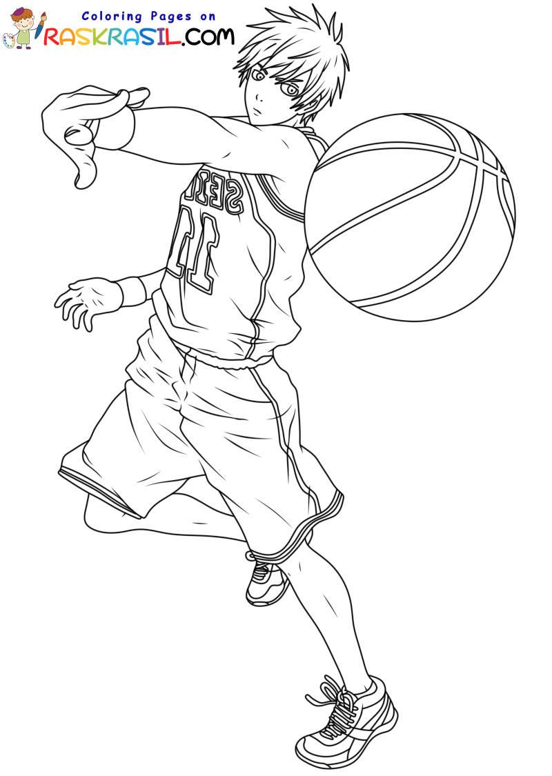 170+ Basketball Coloring Pages 150