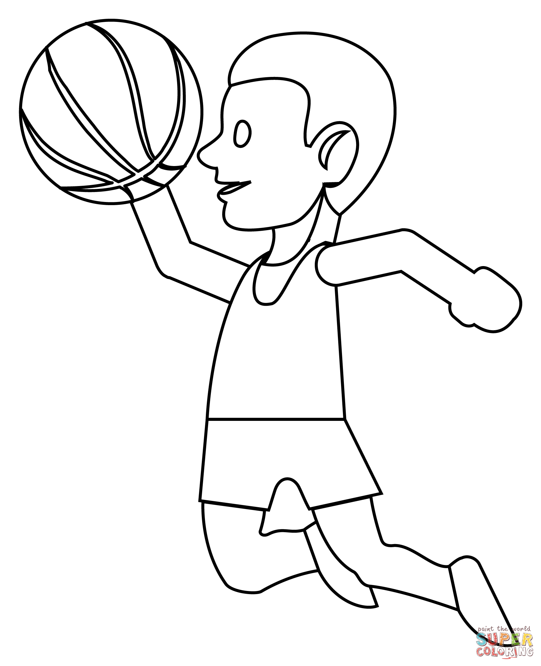 170+ Basketball Coloring Pages 161