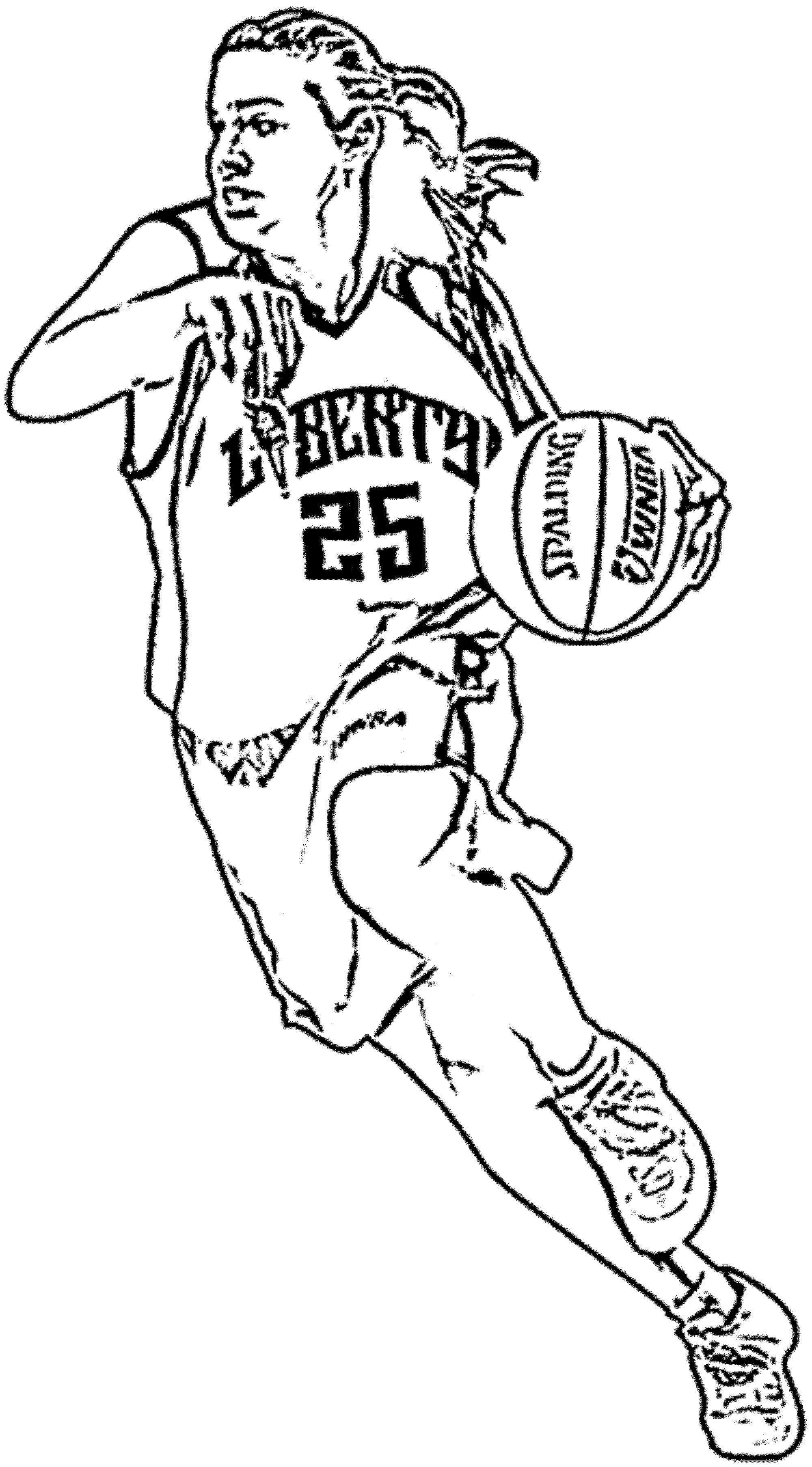 170+ Basketball Coloring Pages 167