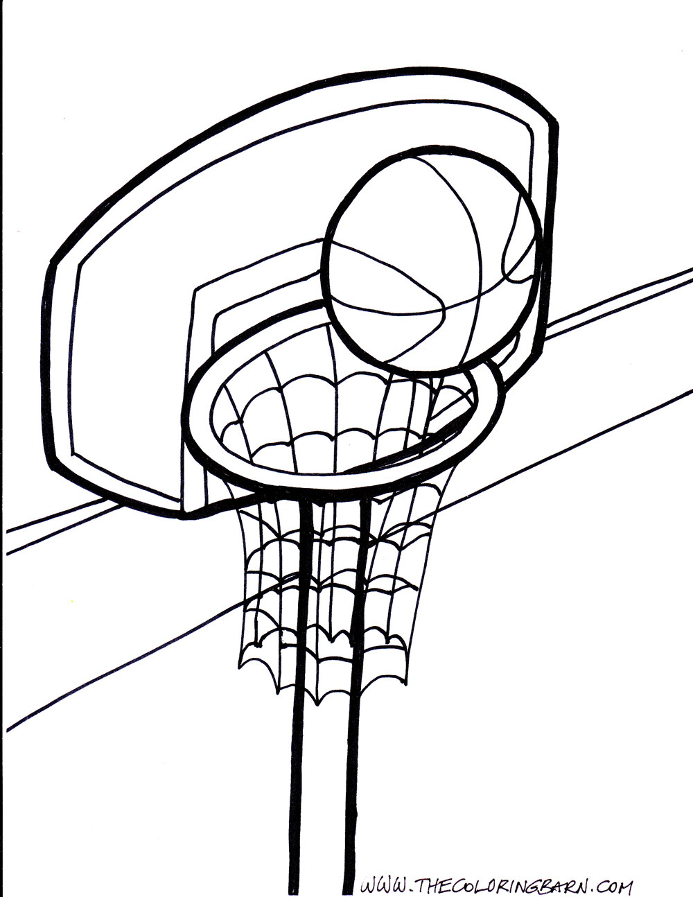 170+ Basketball Coloring Pages 168