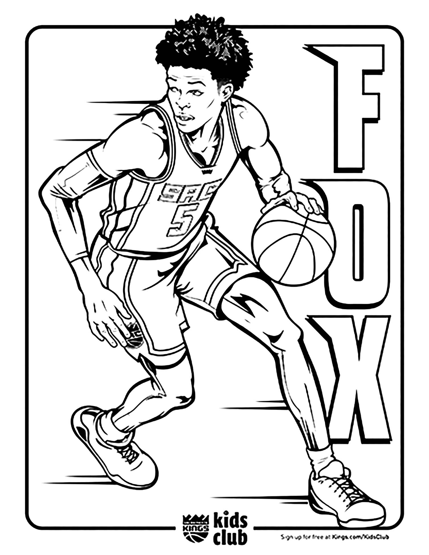 170+ Basketball Coloring Pages 21