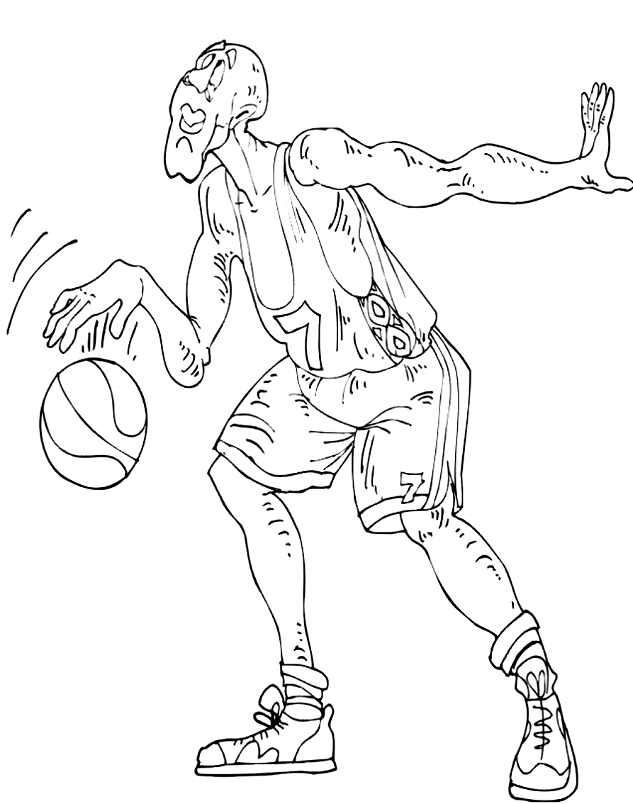 170+ Basketball Coloring Pages 26