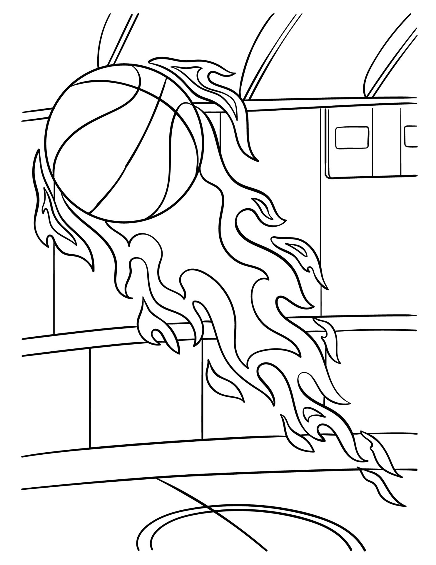 170+ Basketball Coloring Pages 32