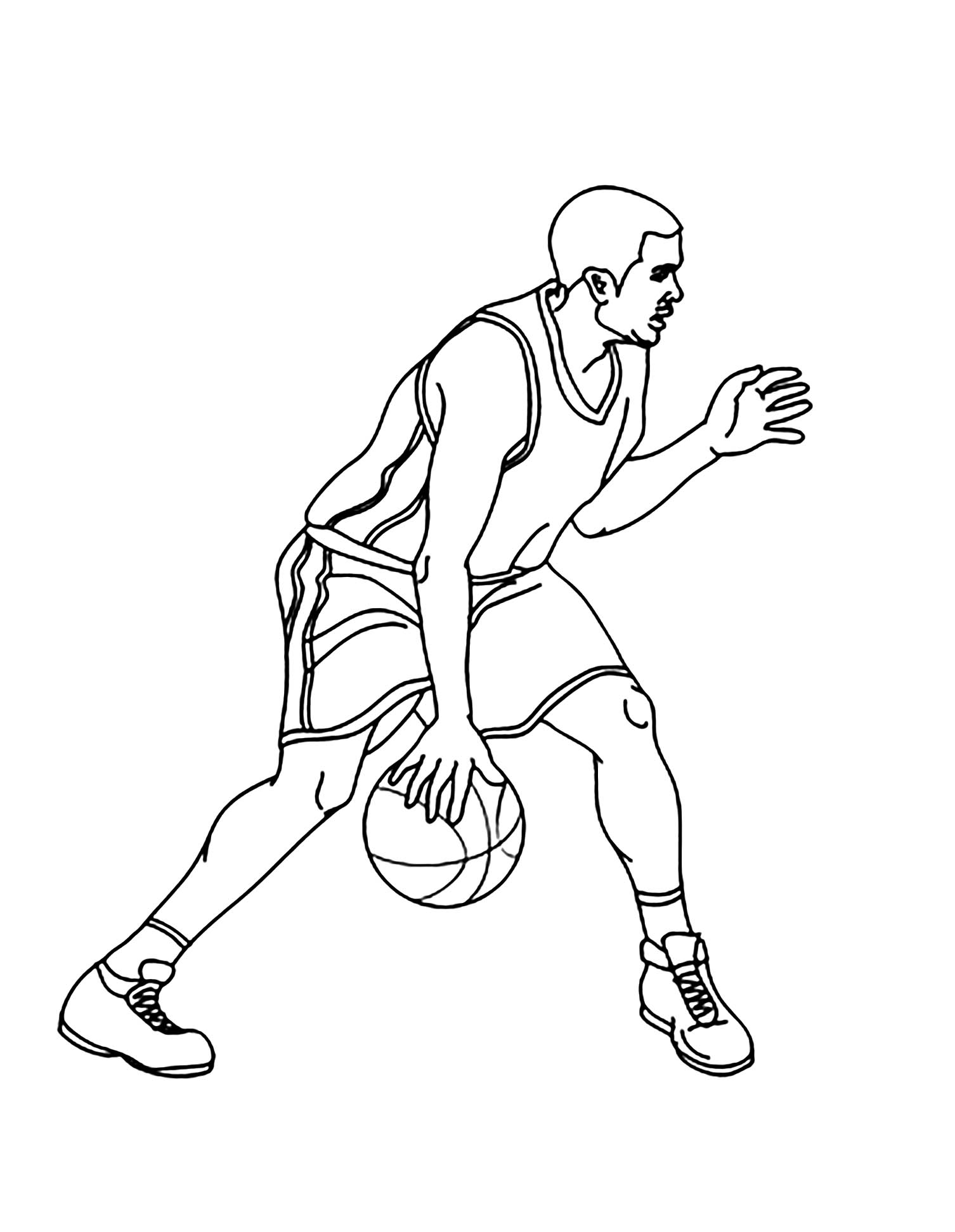 170+ Basketball Coloring Pages 40