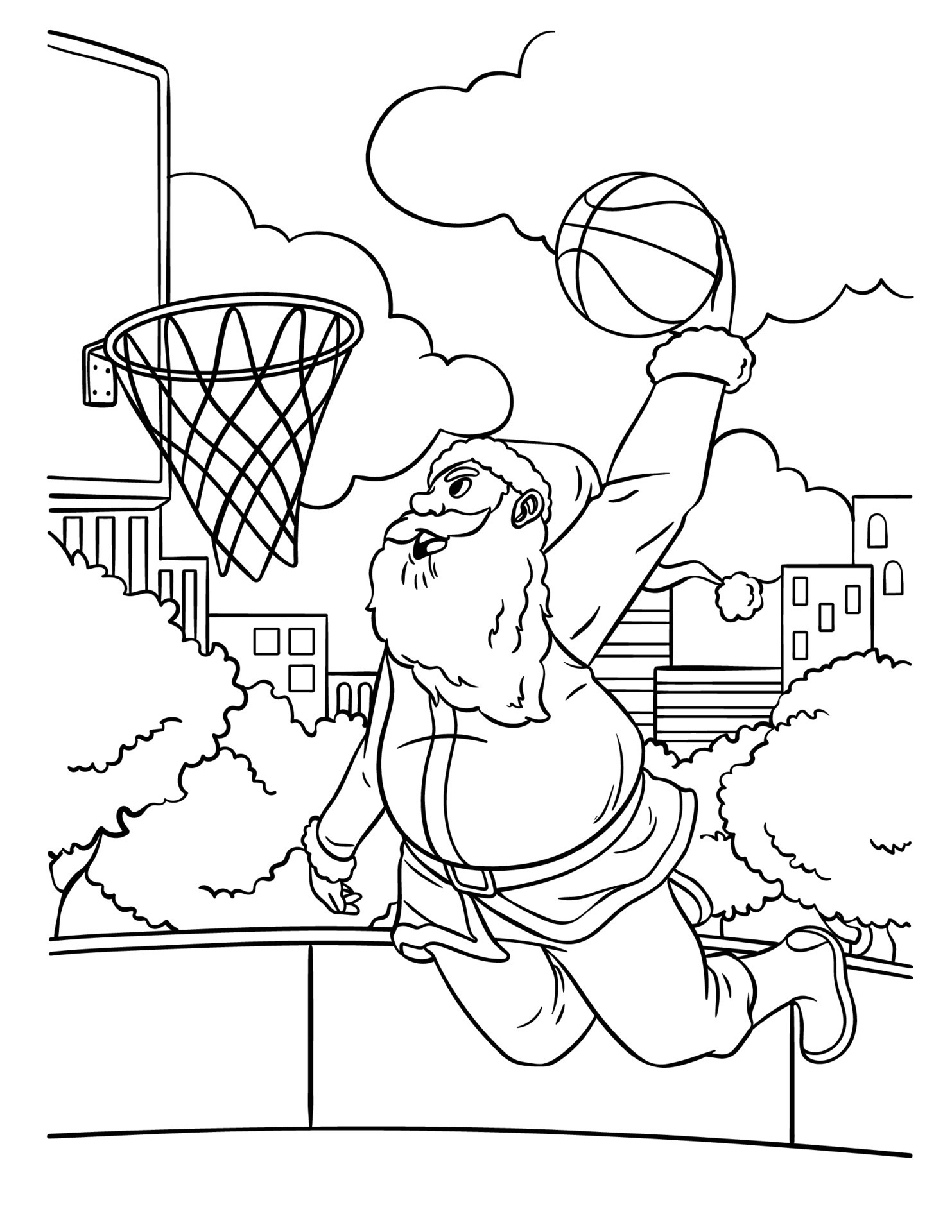 170+ Basketball Coloring Pages 45