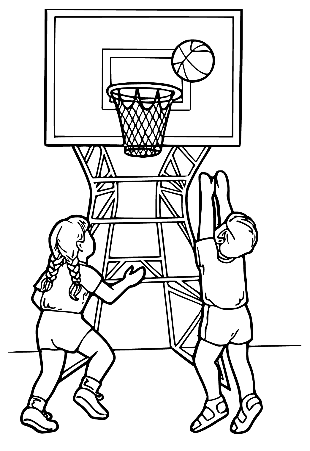 170+ Basketball Coloring Pages 48