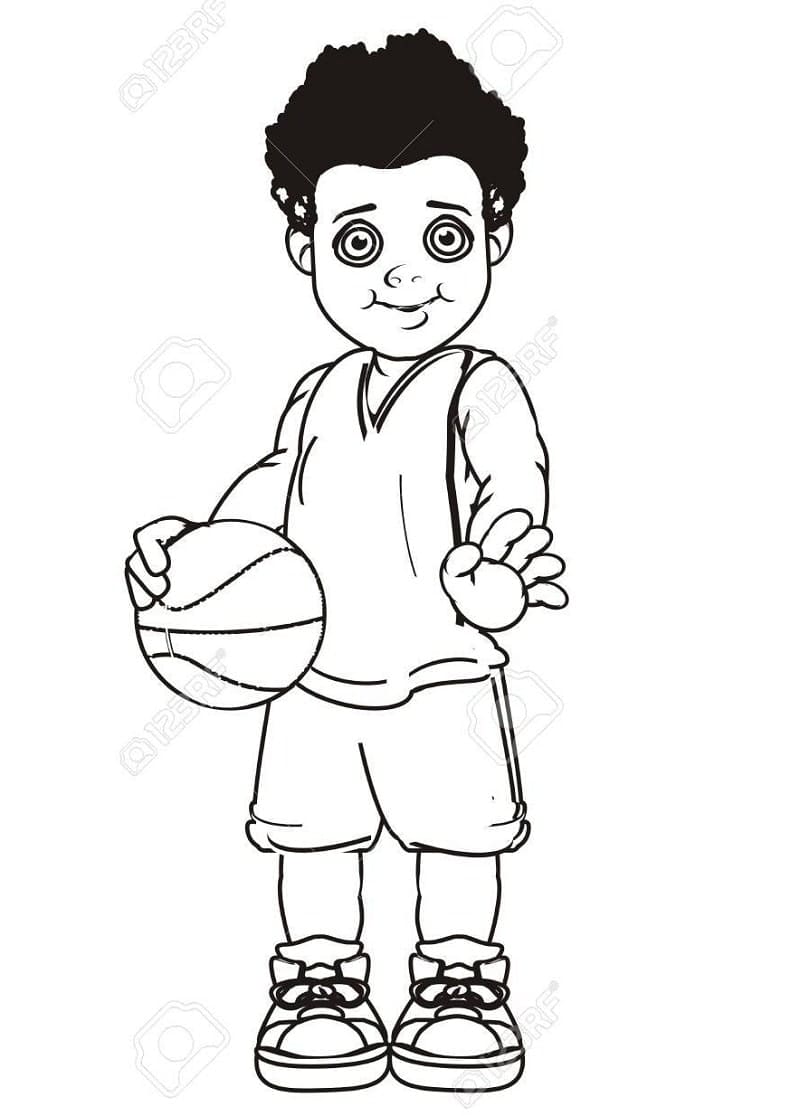 170+ Basketball Coloring Pages 56