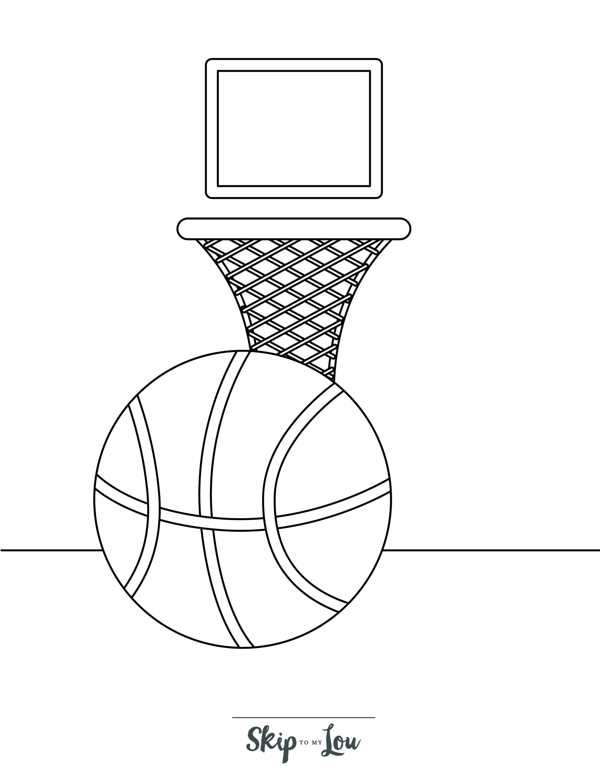 170+ Basketball Coloring Pages 58