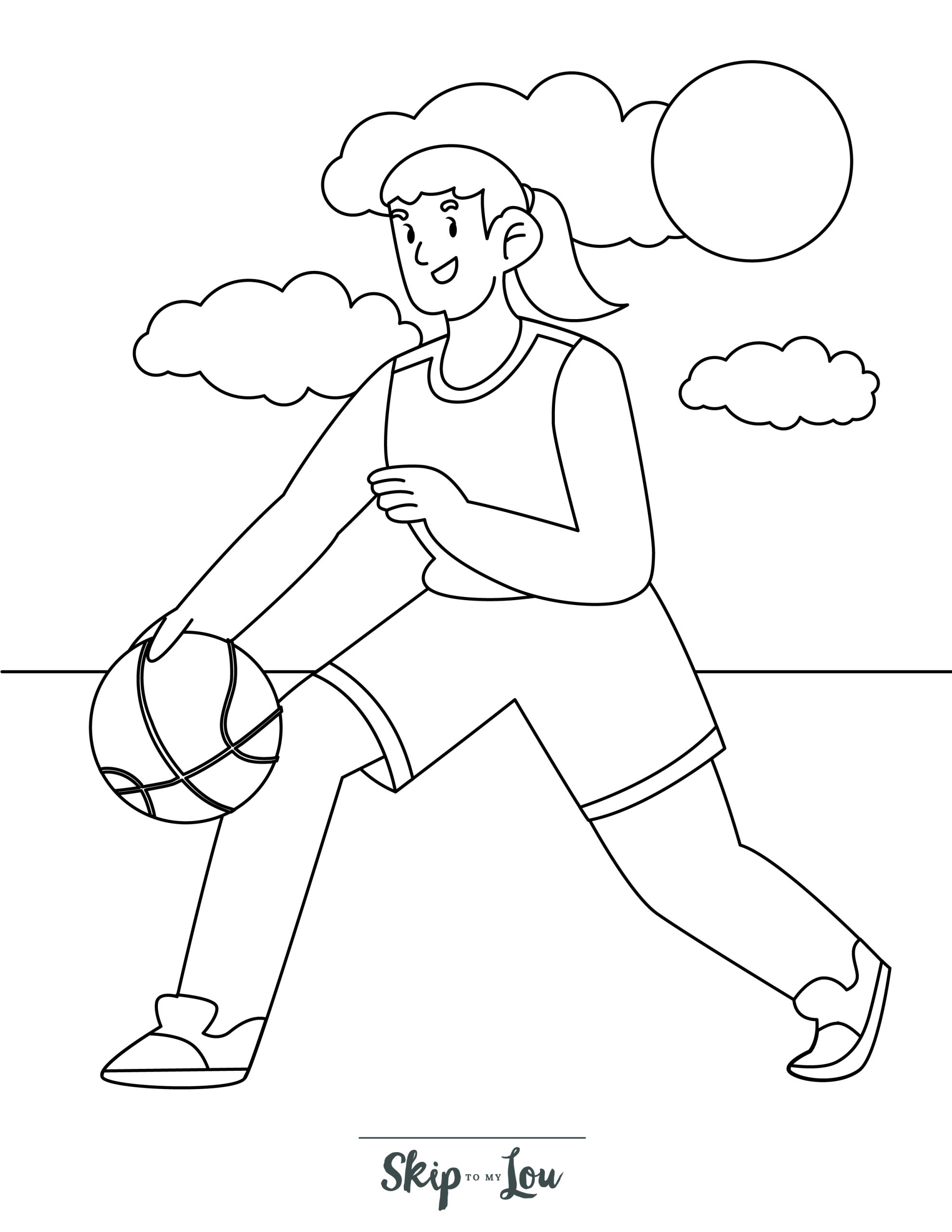 170+ Basketball Coloring Pages 59