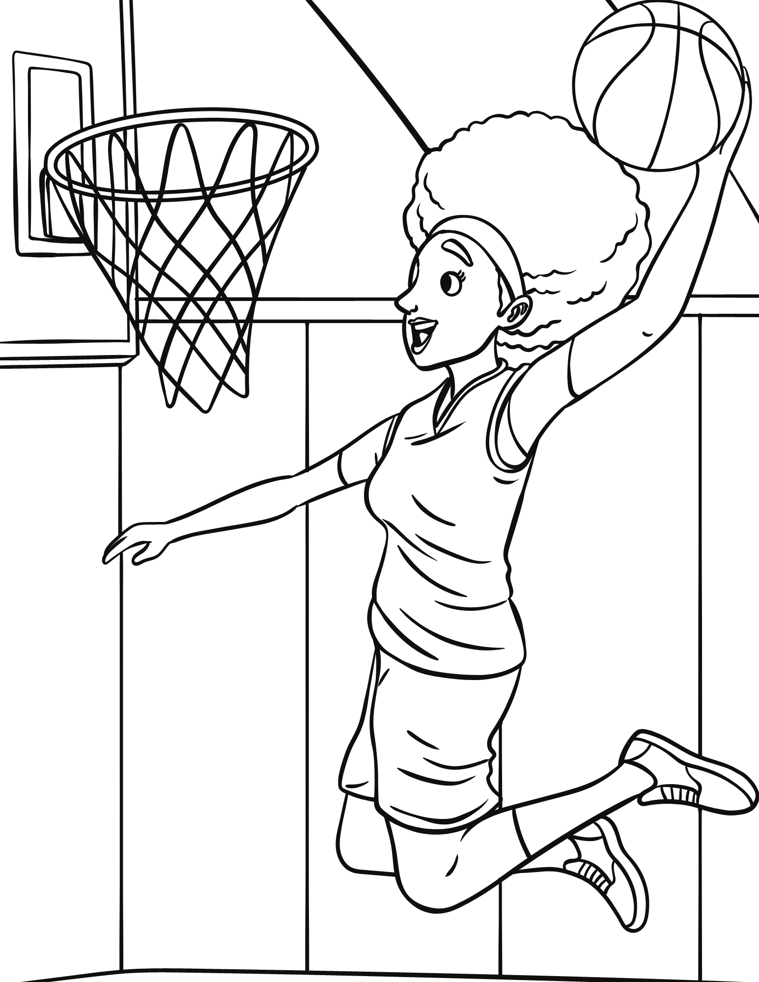 170+ Basketball Coloring Pages 65