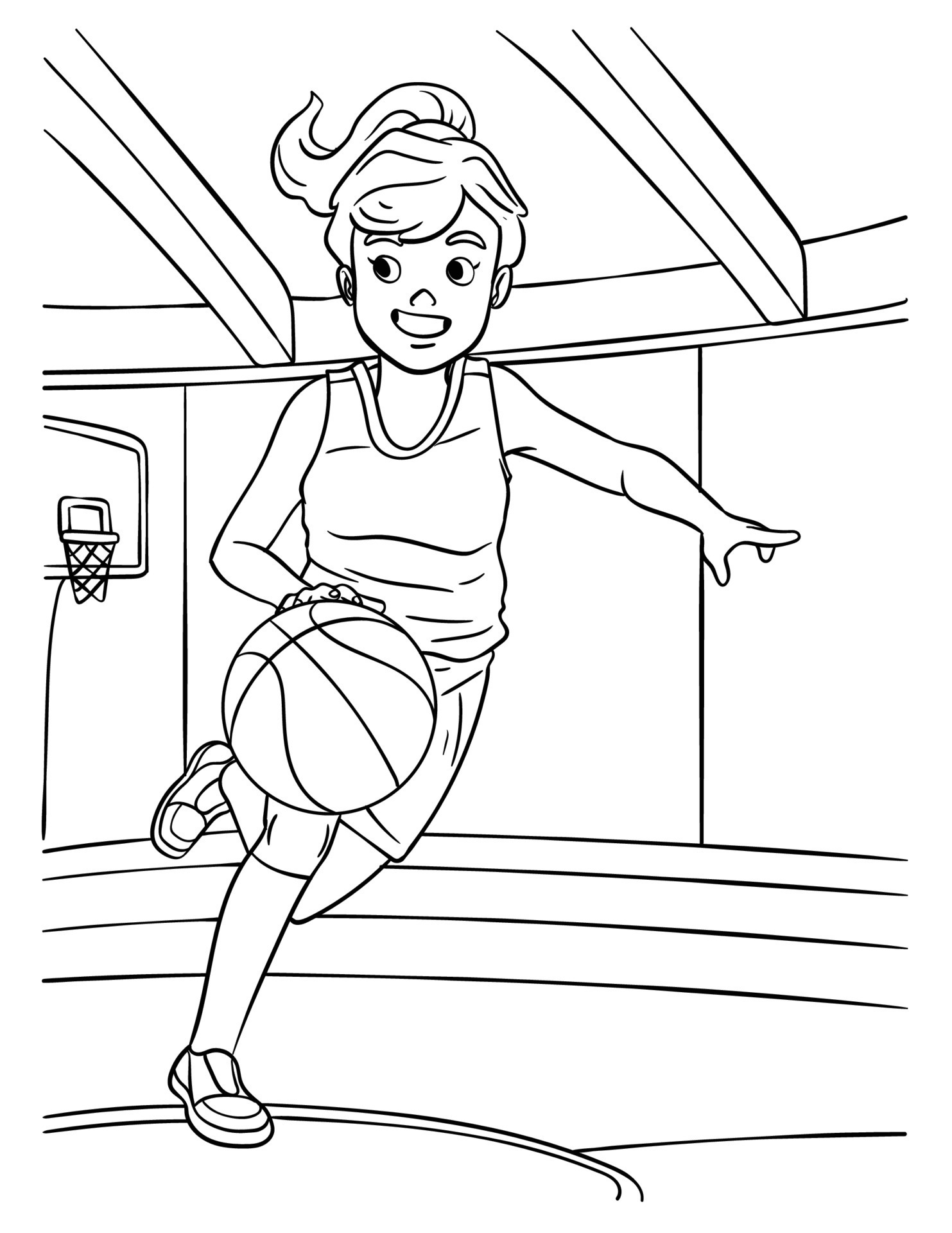 170+ Basketball Coloring Pages 67