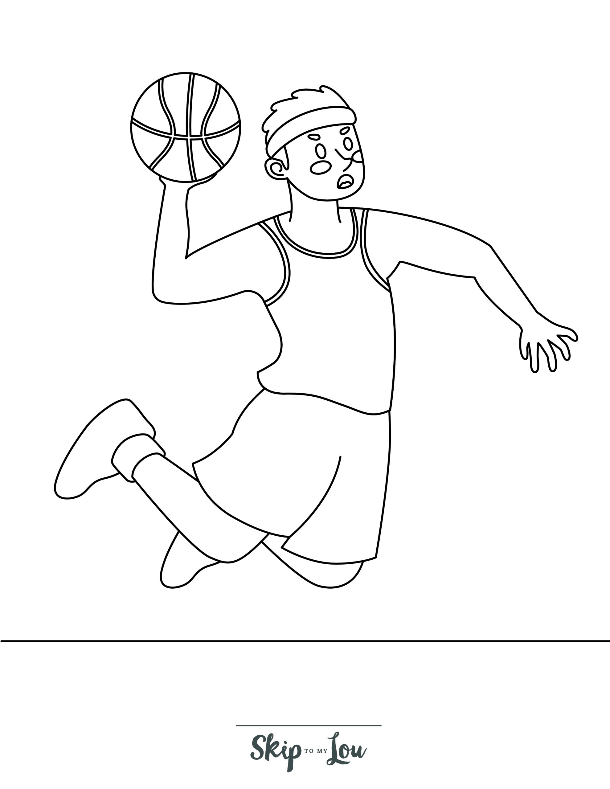 170+ Basketball Coloring Pages 74