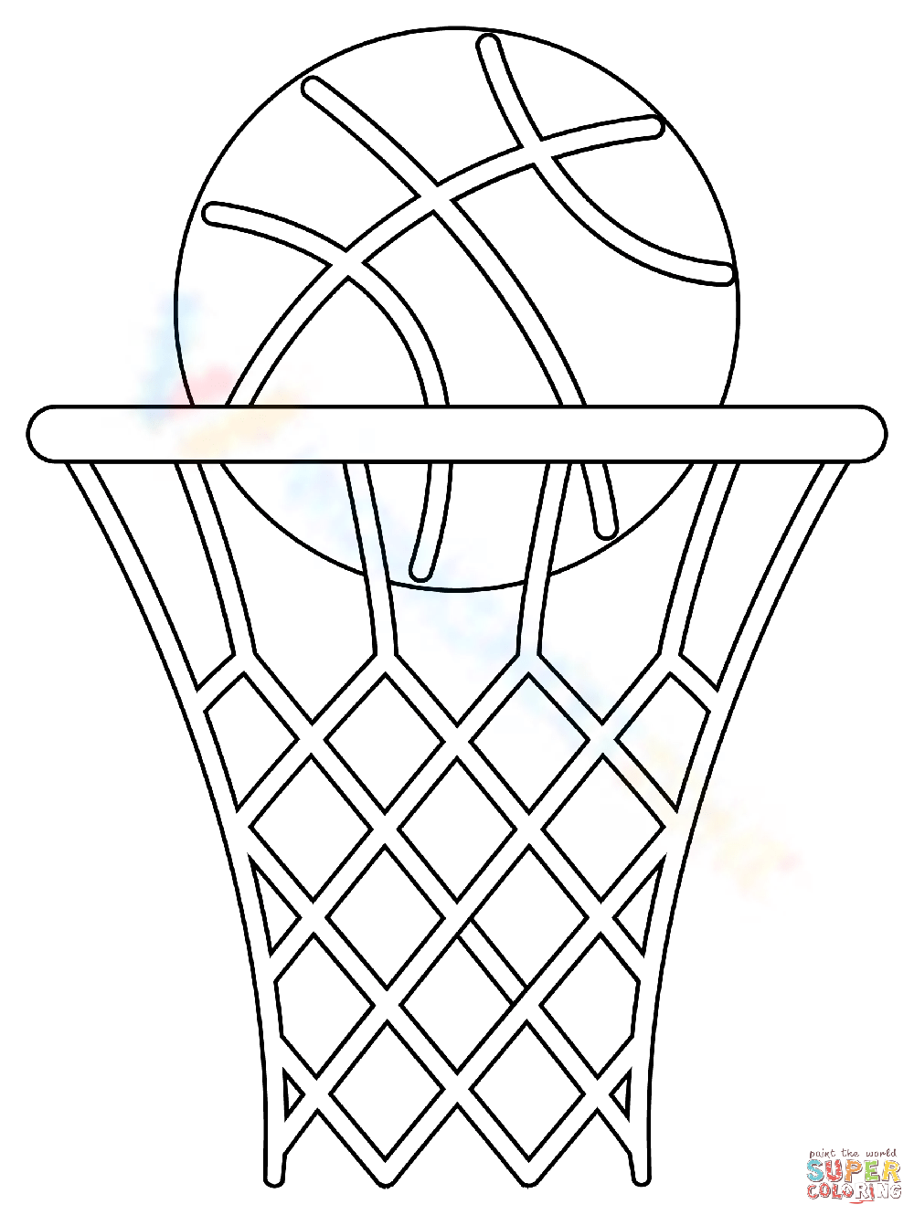 170+ Basketball Coloring Pages 78