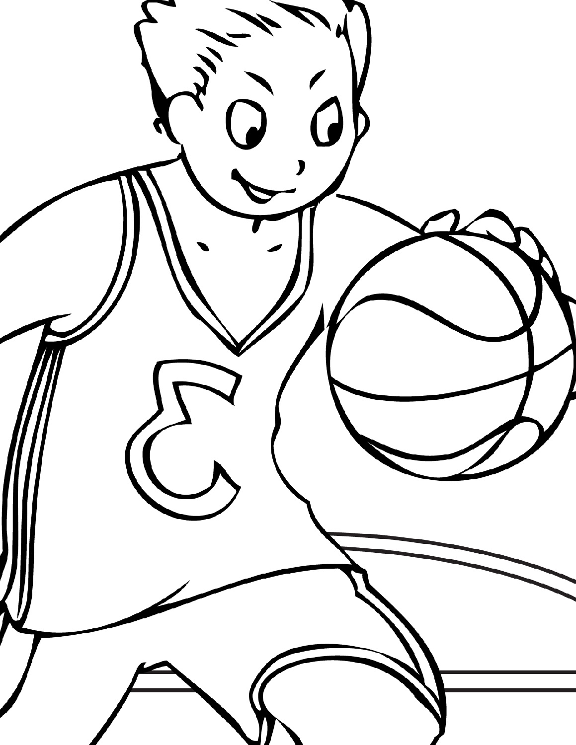 170+ Basketball Coloring Pages 90