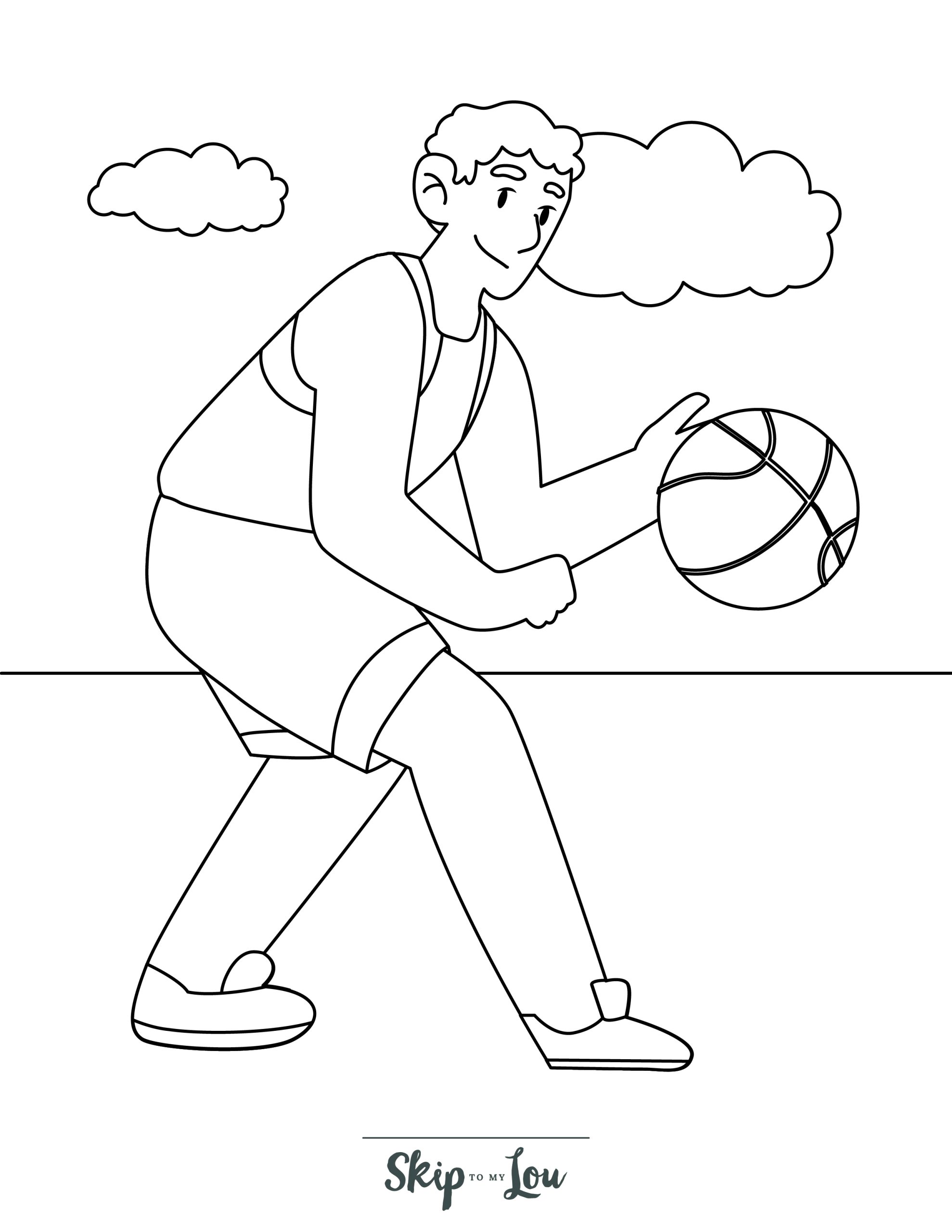 170+ Basketball Coloring Pages 92