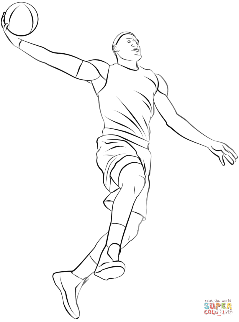 170+ Basketball Coloring Pages 93