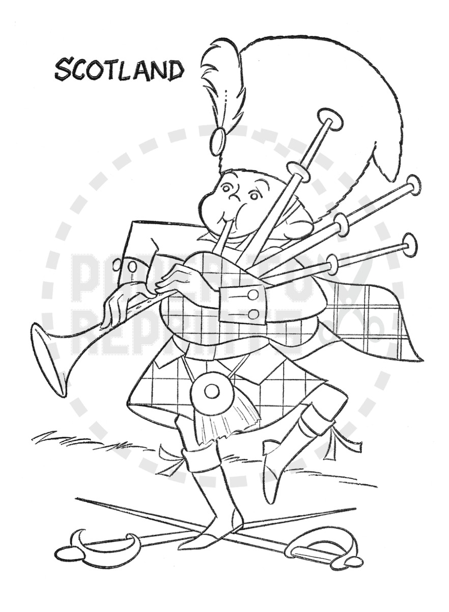 171 Scotland Coloring Pages Printable 124