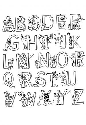 181+ Alphabet Wars Coloring Pages Printable 112