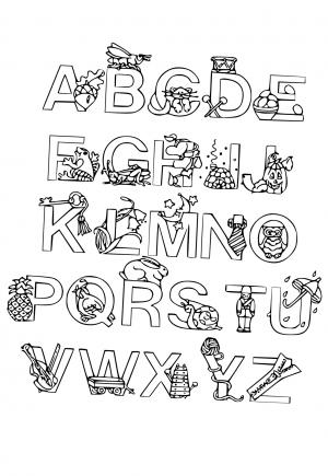 181+ Alphabet Wars Coloring Pages Printable 146