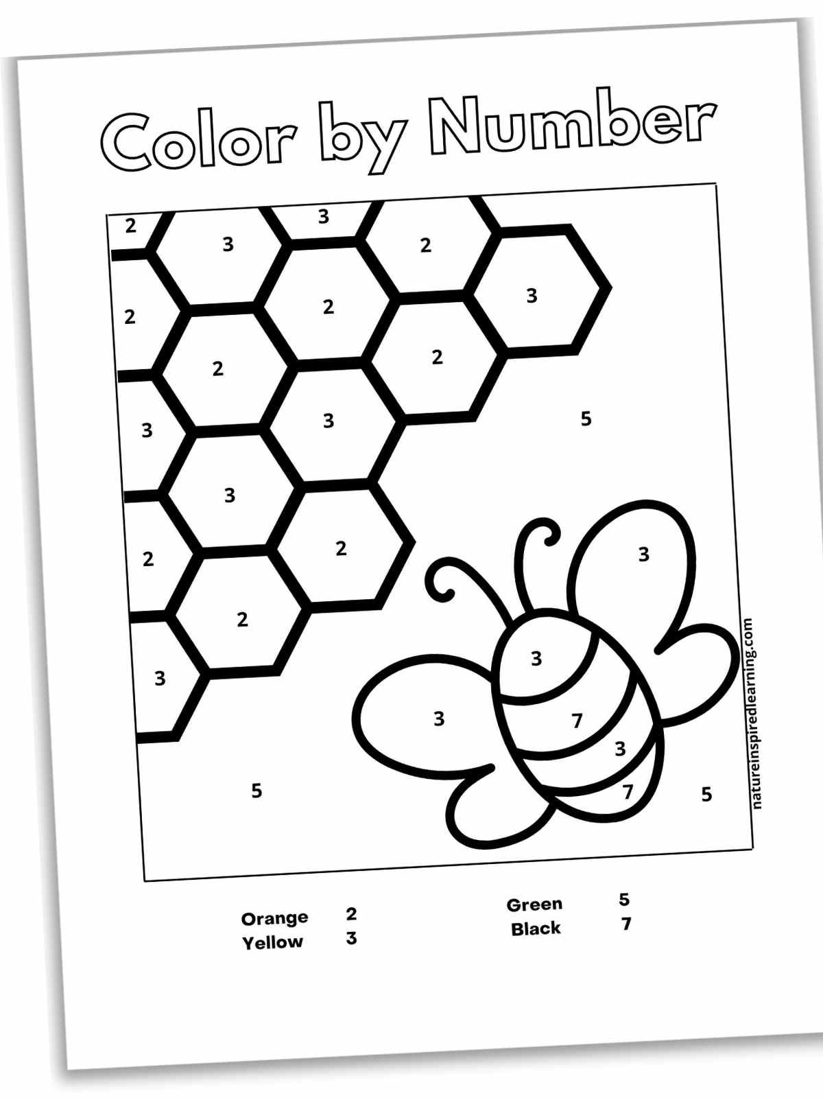 193 Summer Coloring by Numbers Printable 10