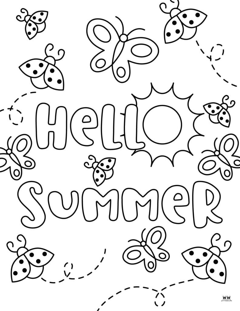 193 Summer Coloring by Numbers Printable 103