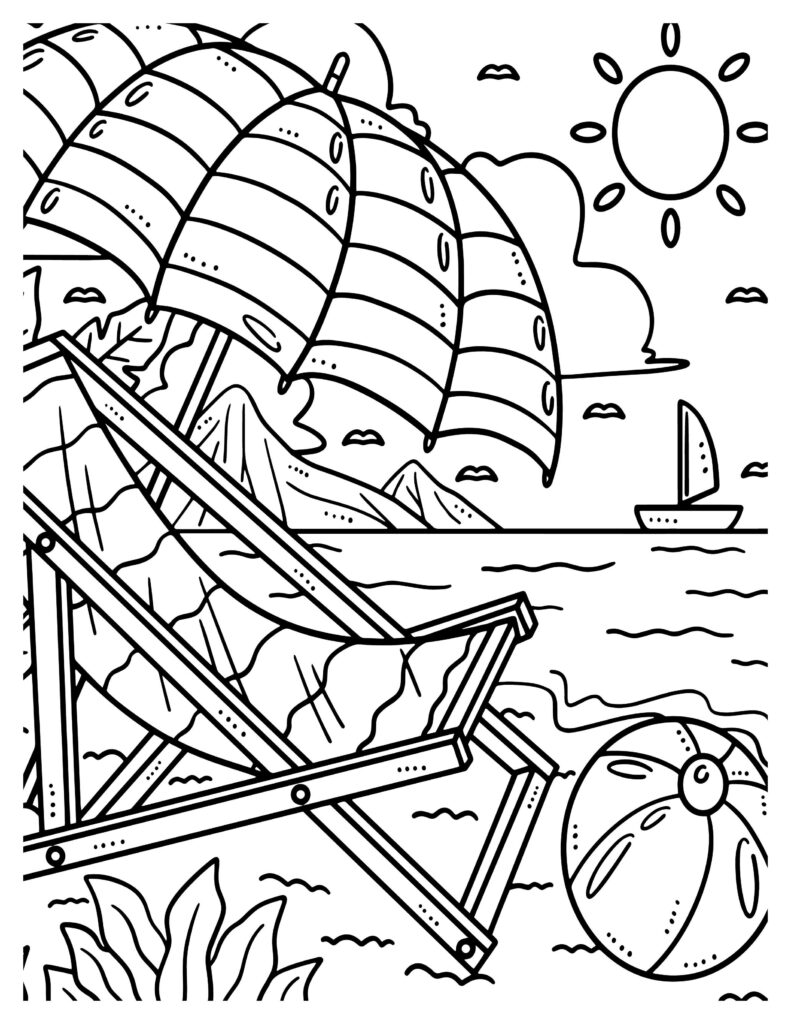 193 Summer Coloring by Numbers Printable 109