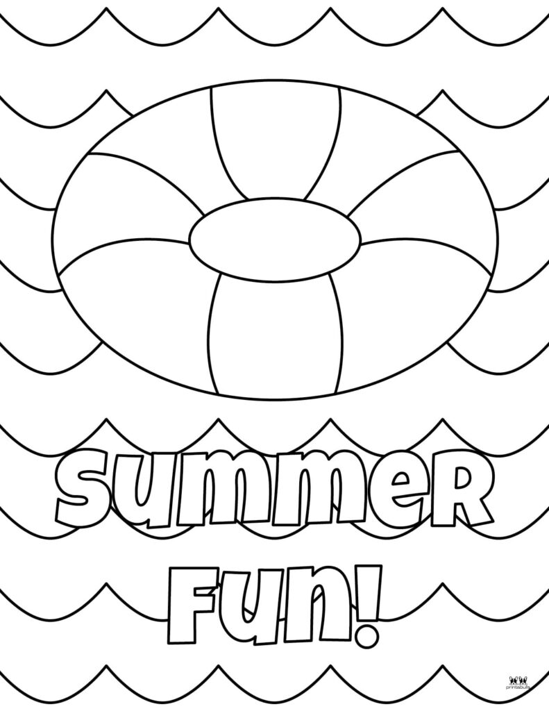 193 Summer Coloring by Numbers Printable 113