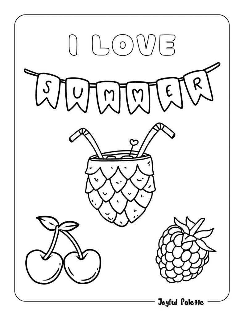 193 Summer Coloring by Numbers Printable 117