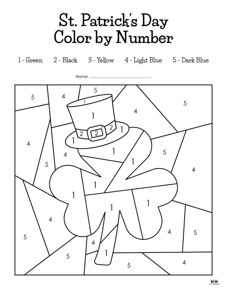 193 Summer Coloring by Numbers Printable 137