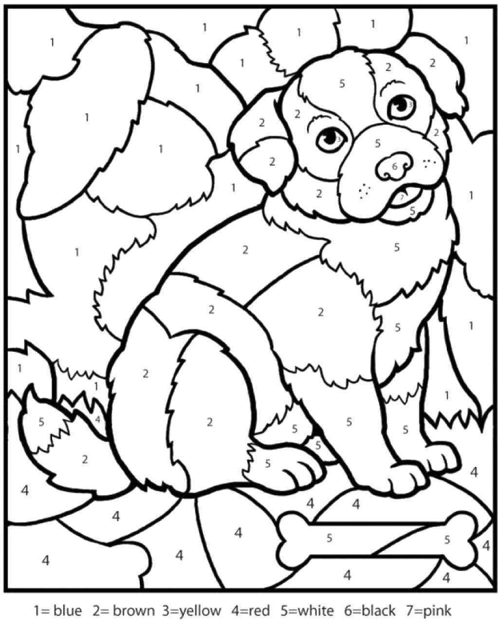 summer coloring by numbers printable jpg