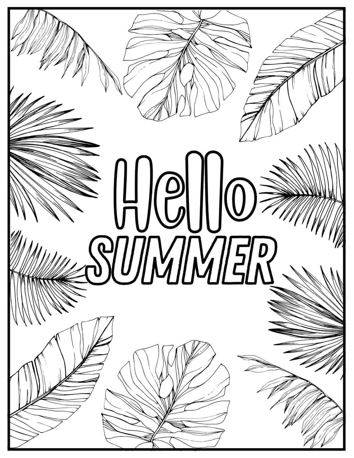 193 Summer Coloring by Numbers Printable 160