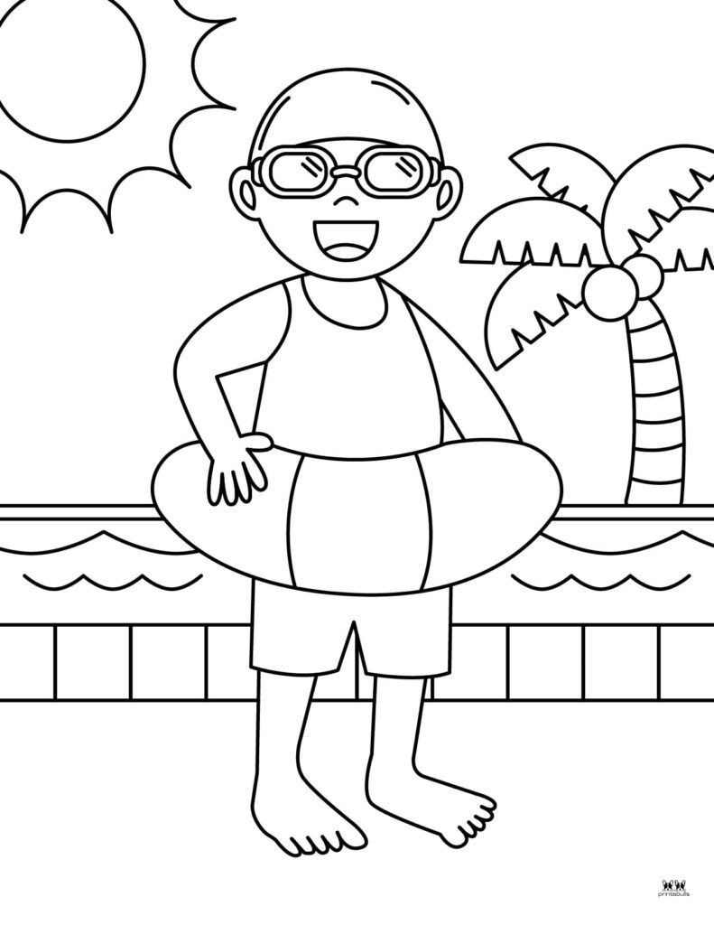 193 Summer Coloring by Numbers Printable 165