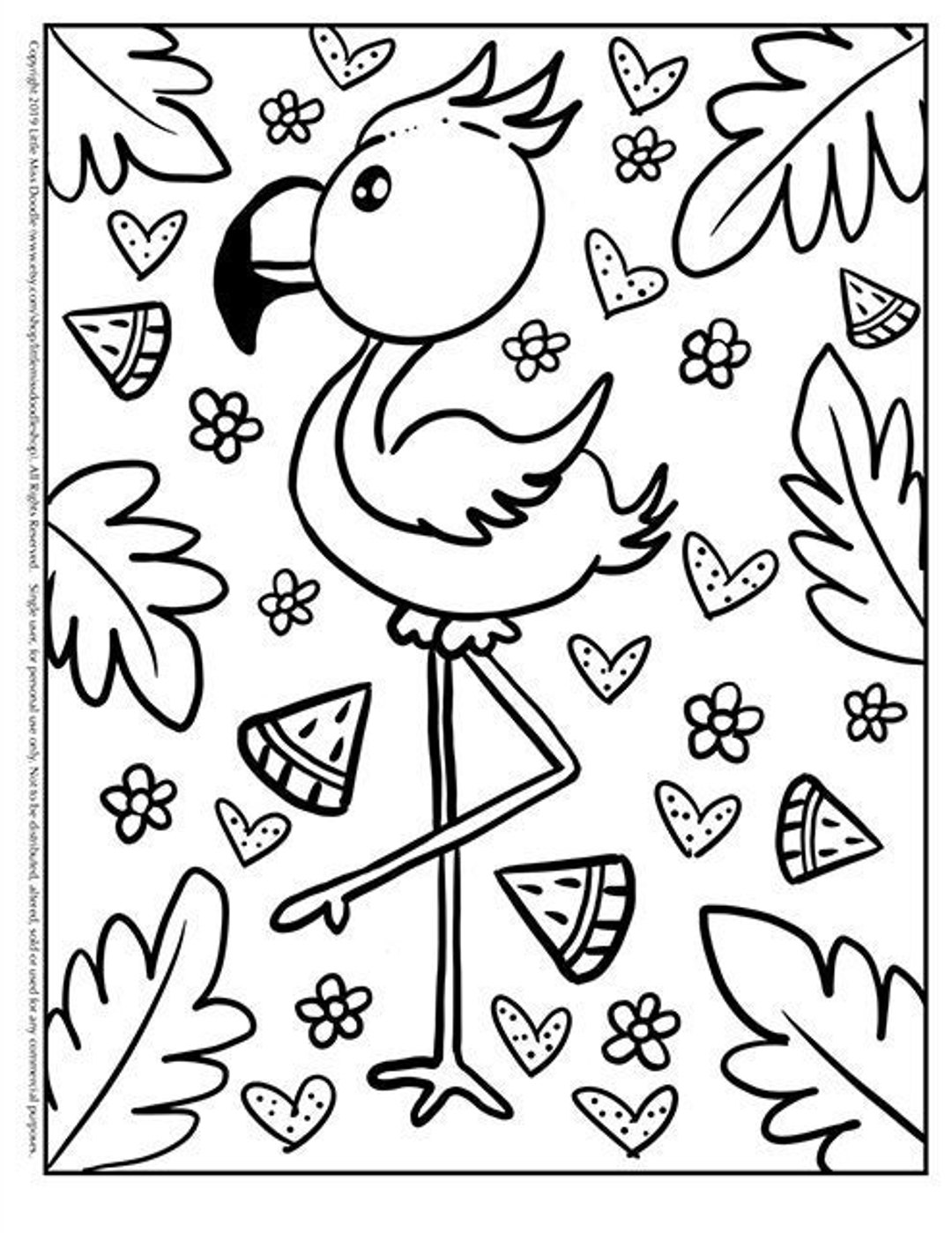 193 Summer Coloring by Numbers Printable 173