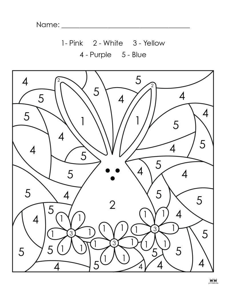 193 Summer Coloring by Numbers Printable 26