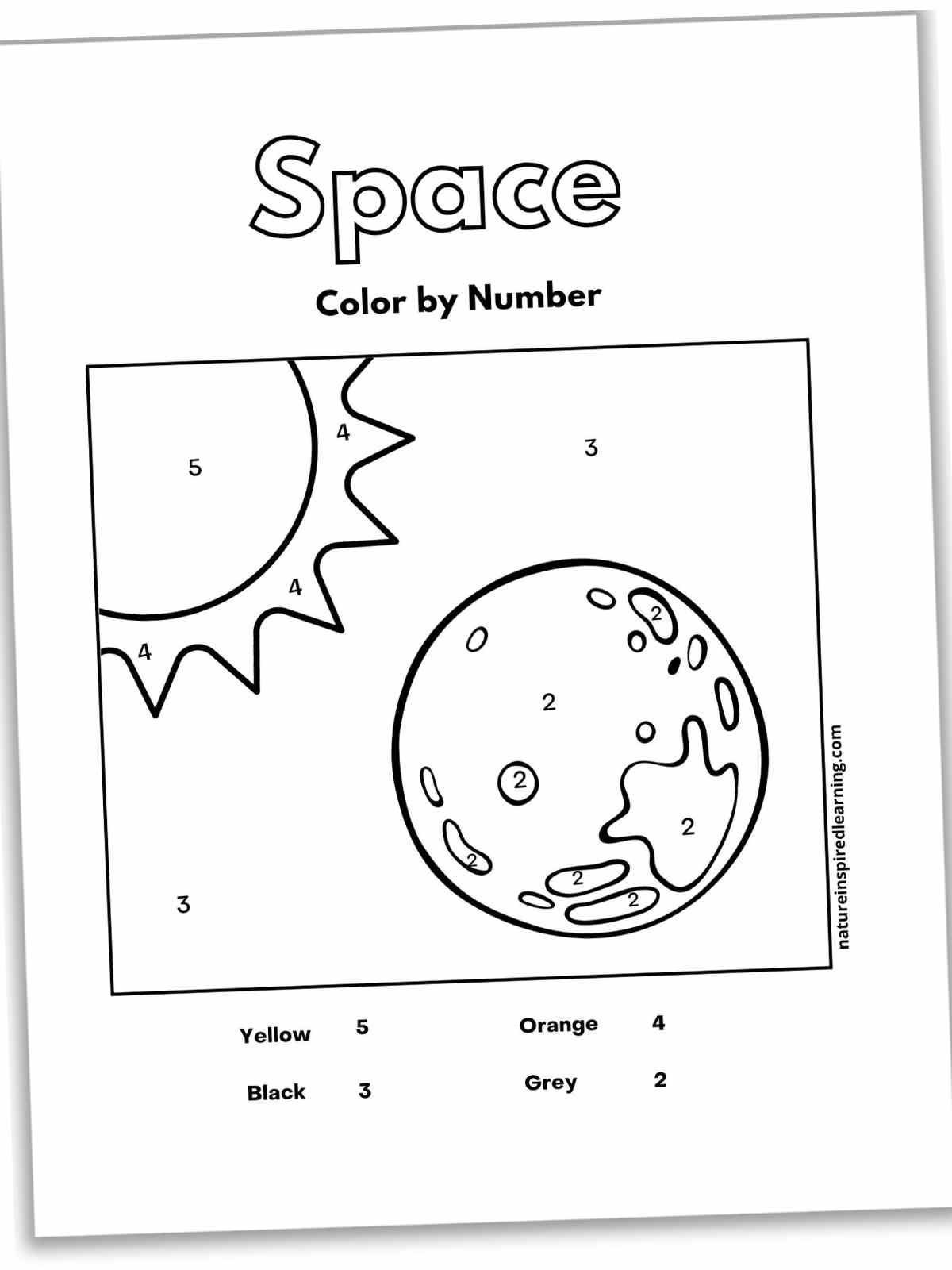 193 Summer Coloring by Numbers Printable 28