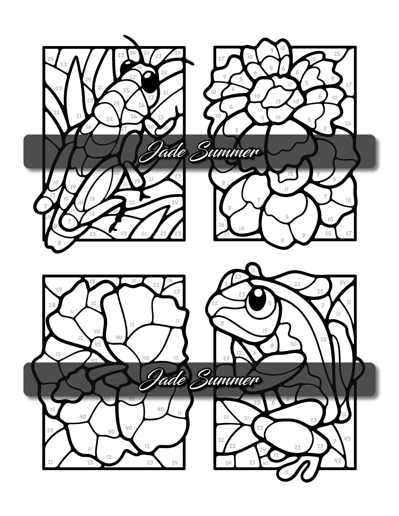 193 Summer Coloring by Numbers Printable 33