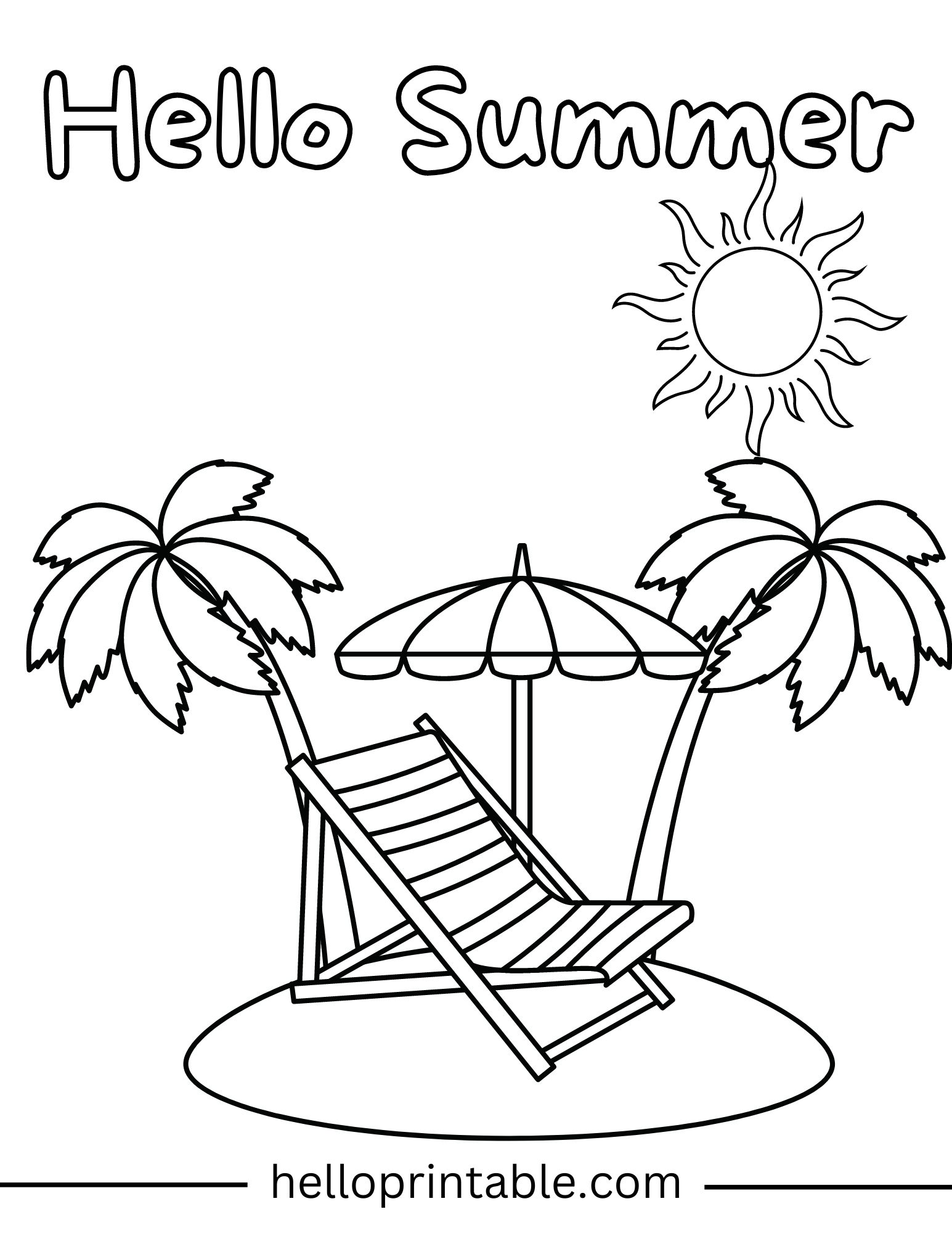 193 Summer Coloring by Numbers Printable 39