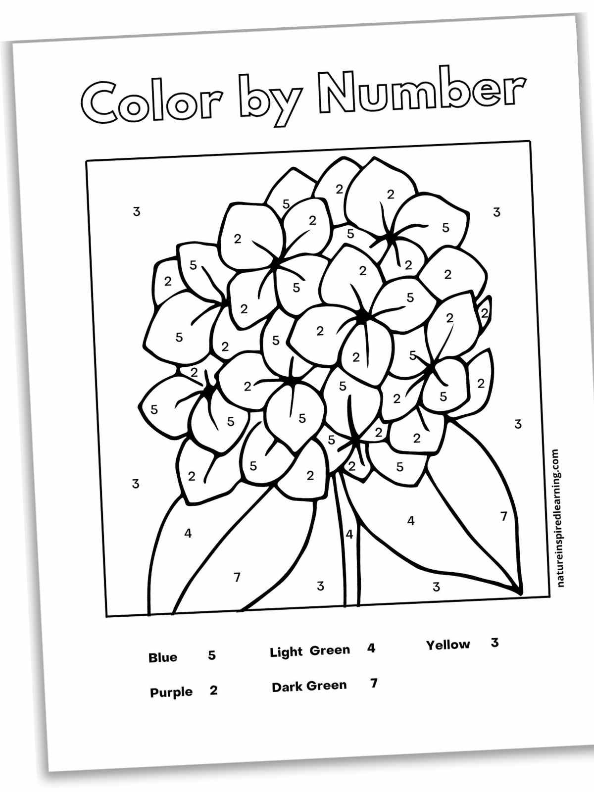 193 Summer Coloring by Numbers Printable 48