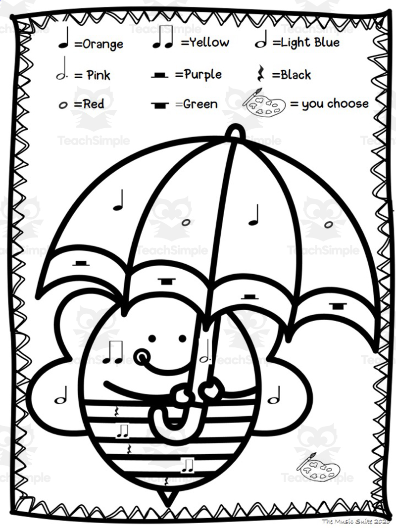 193 Summer Coloring by Numbers Printable 66