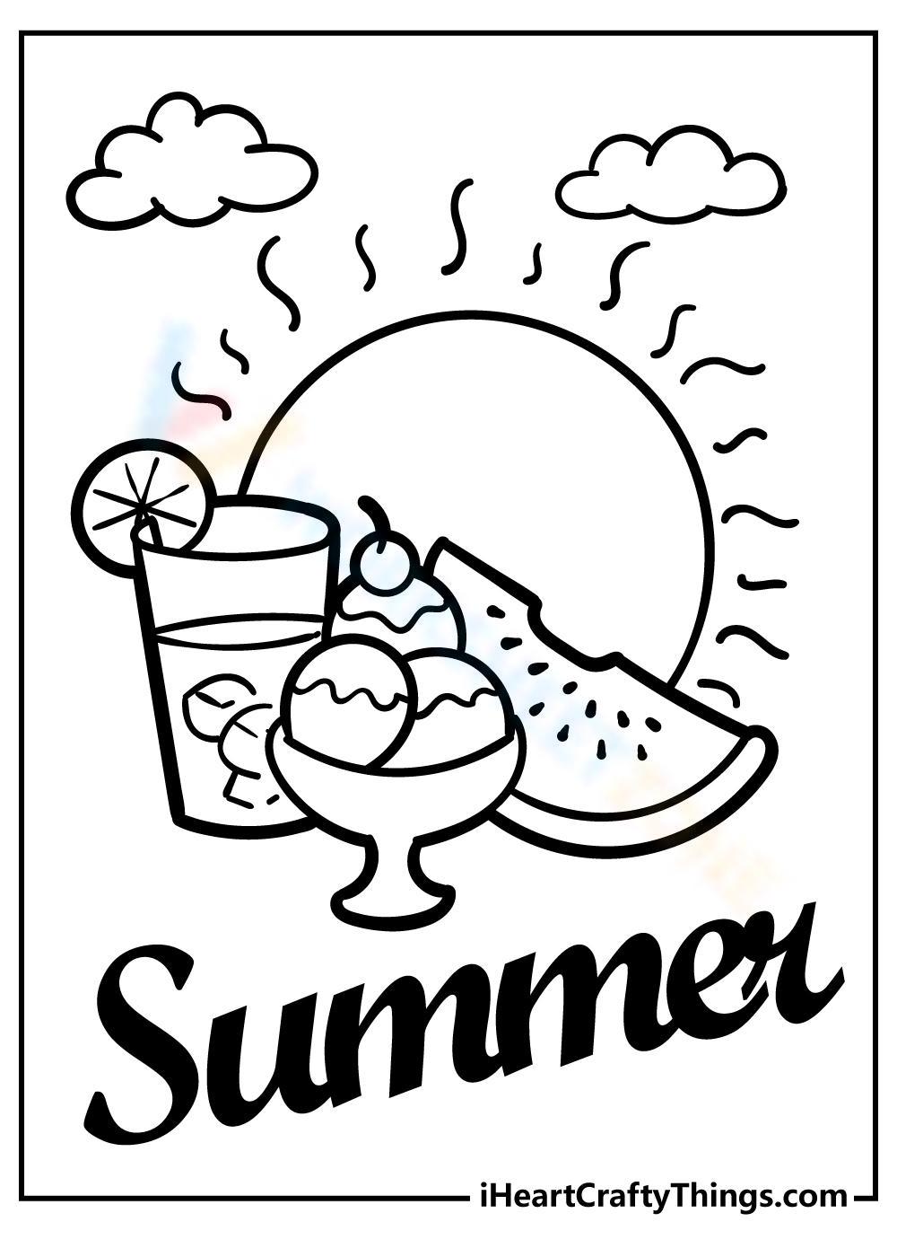 193 Summer Coloring by Numbers Printable 69