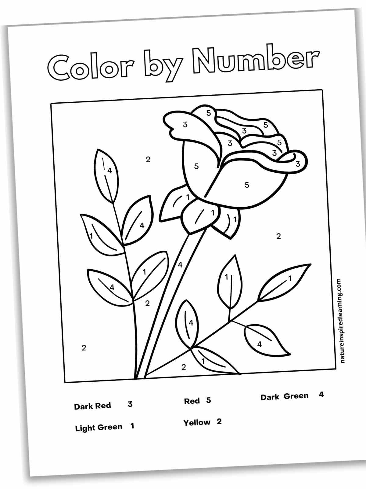 193 Summer Coloring by Numbers Printable 78