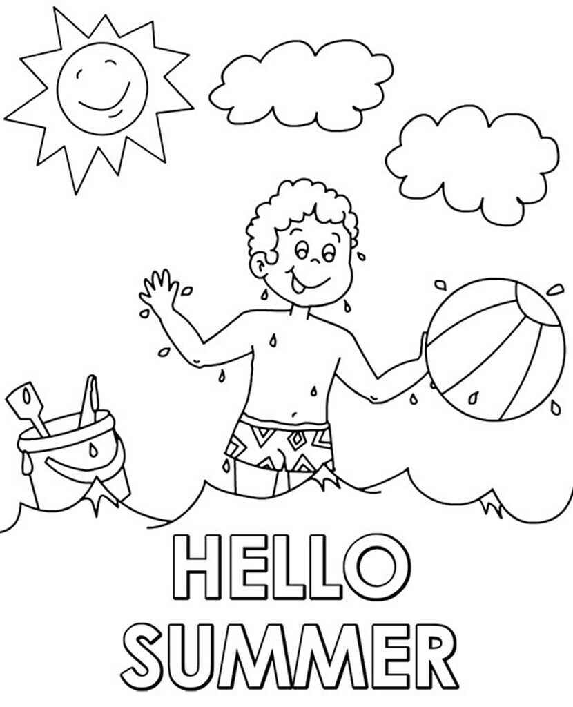 193 Summer Coloring by Numbers Printable 92