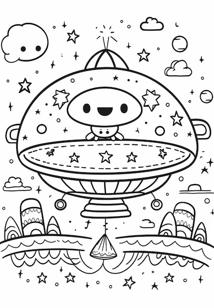 199+ Alien Coloring Pages 116