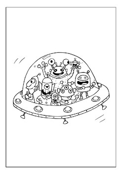 199+ Alien Coloring Pages 125