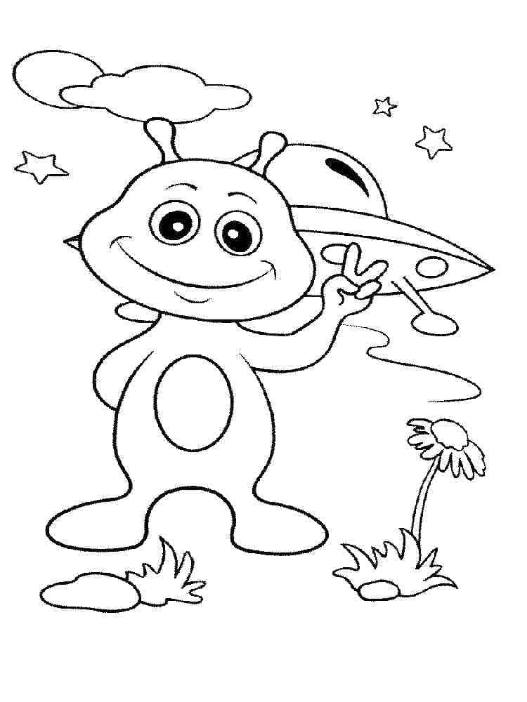 199+ Alien Coloring Pages 131