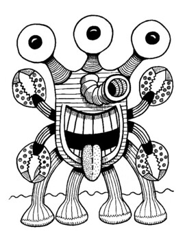 199+ Alien Coloring Pages 139