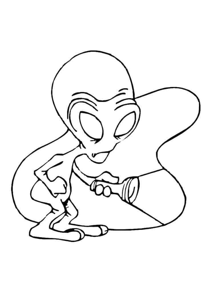 199+ Alien Coloring Pages 141