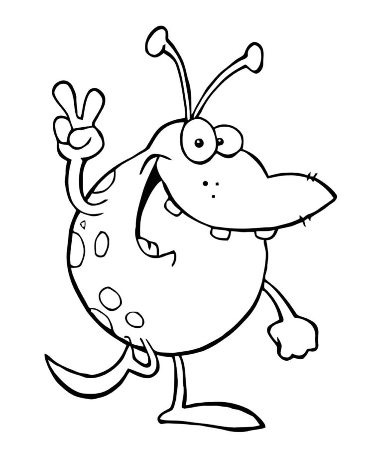 199+ Alien Coloring Pages 154