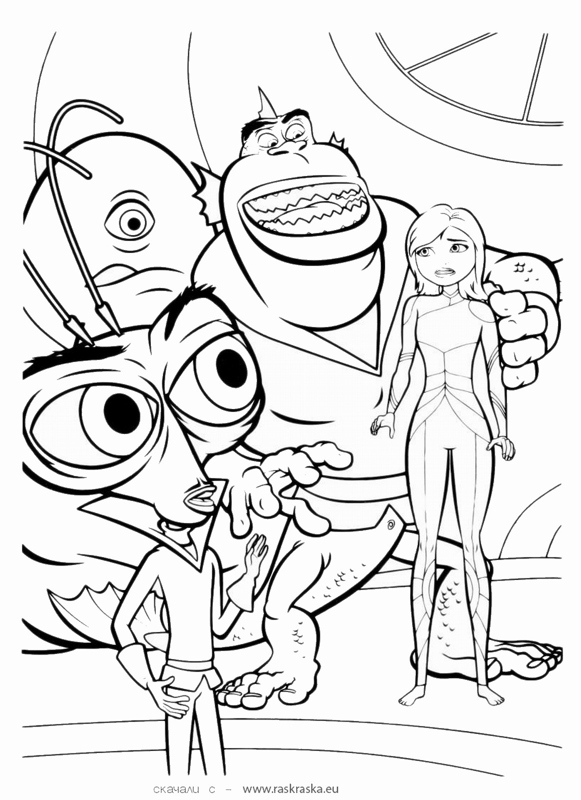 199+ Alien Coloring Pages 156