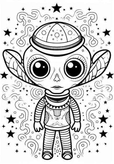 199+ Alien Coloring Pages 163